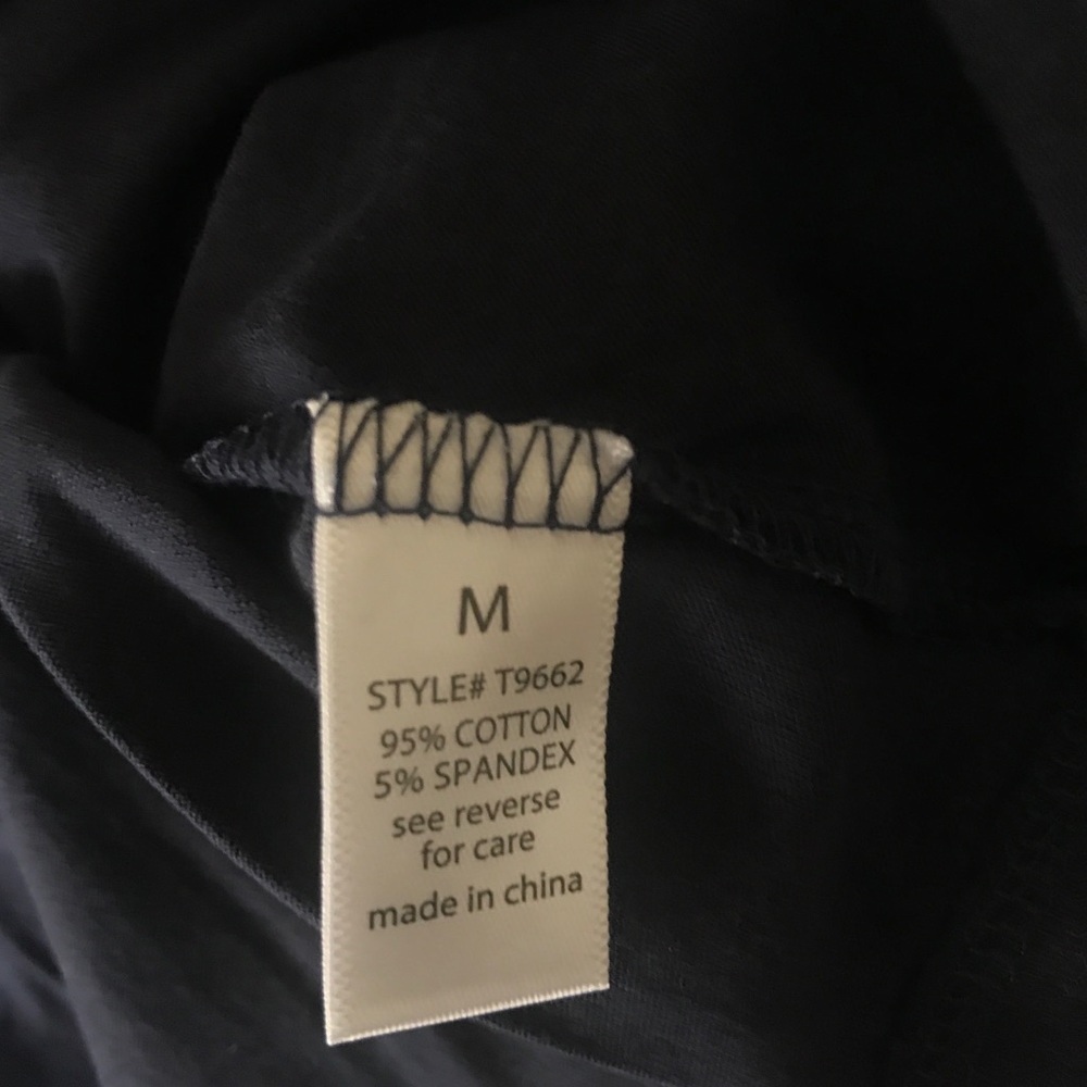 🆕 Active Basic V-Neck Short Sleeve Tee (Navy) - Picture 4 of 4